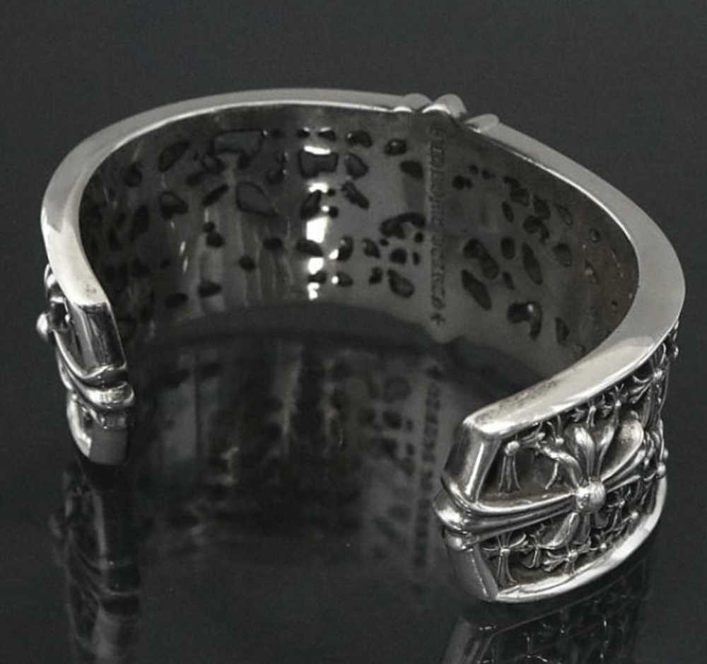 Chrome Hearts Cemetery Cuff Bangle Bracelet Silver - image 2