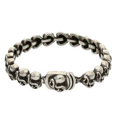 Chrome Hearts Silver Heart Link Bracelet - image 1