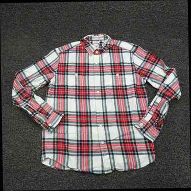 Gap Authentic Red Black and White Plaid Pattern S… - image 1