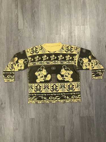 Disney × Vintage Bootleg Paisley Mickey Mouse Swea