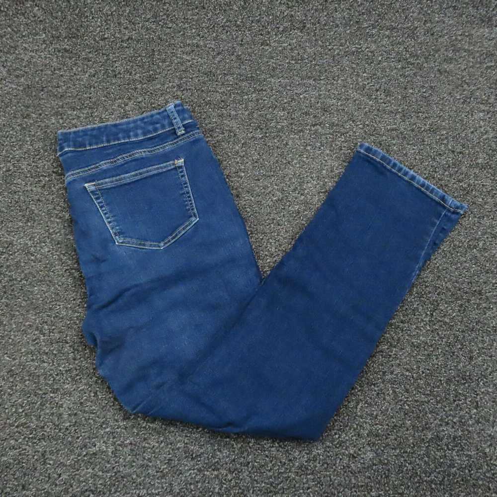 Vintage Blue Studded Denim Straight Cut Casual La… - image 1