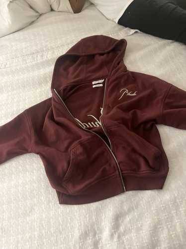 Rhude Rhude zip up jacket burgundy - image 1