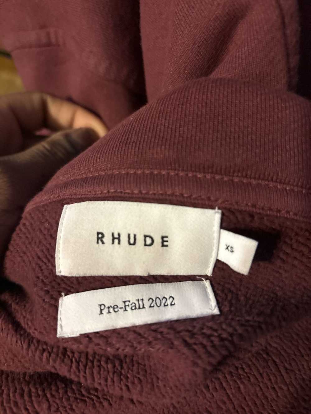 Rhude Rhude zip up jacket burgundy - image 2