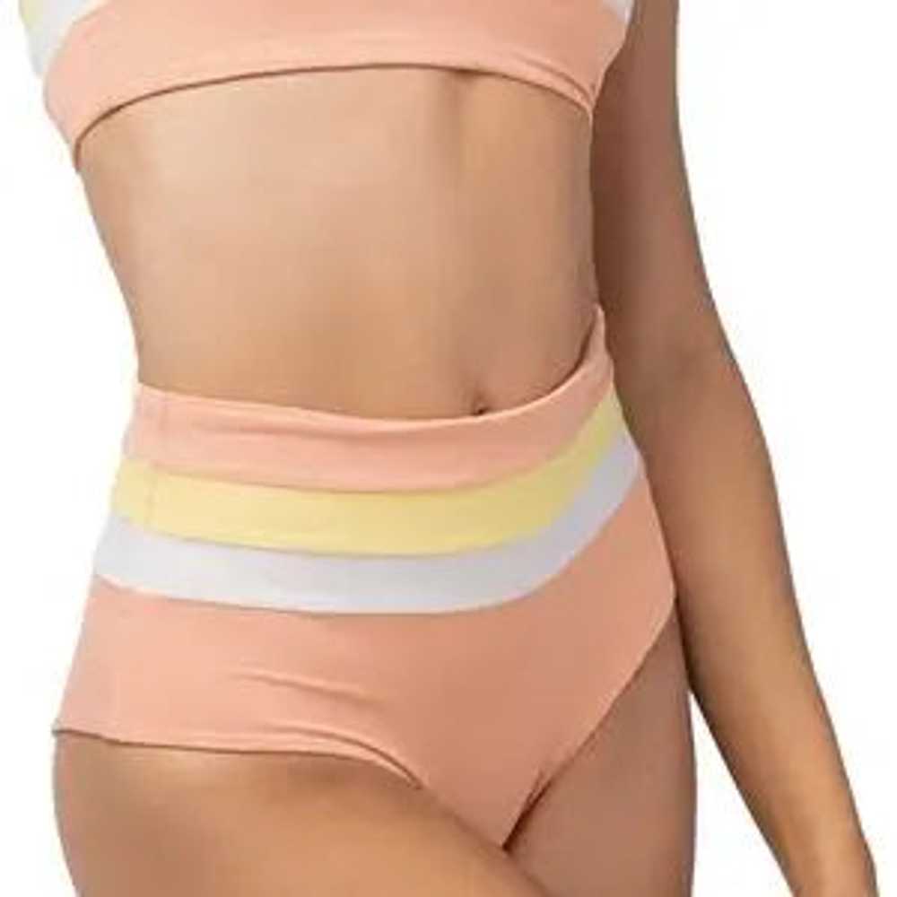 L Space Portia Stripe Bikini Bottom - image 1