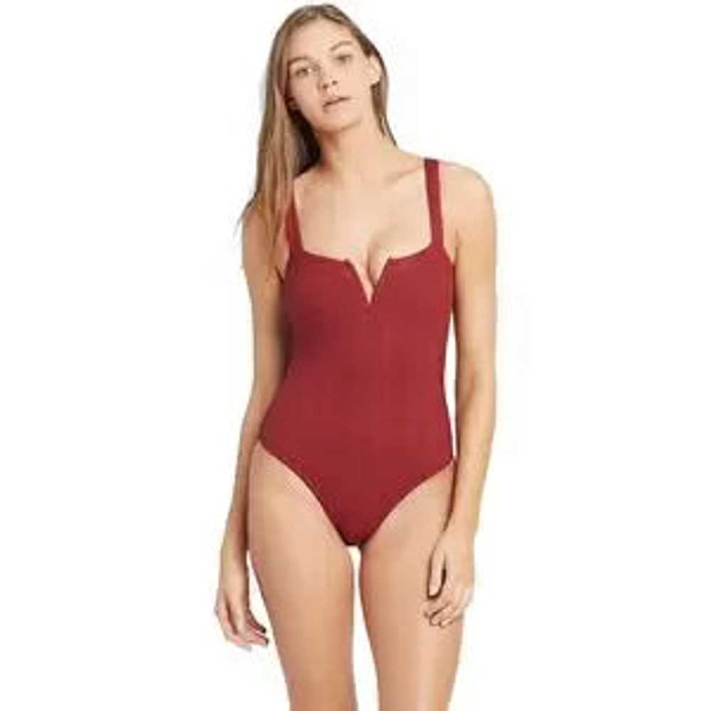 L Space Cha Cha Pointelle Rib One-Piece Swimsuit - image 1