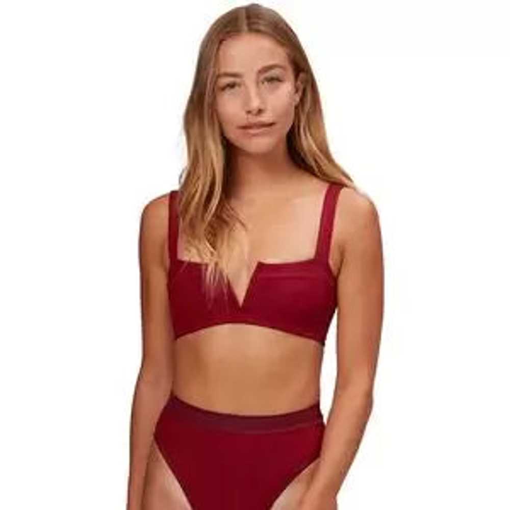 L Space Lee Lee Pointelle Rib Bikini Top - image 1