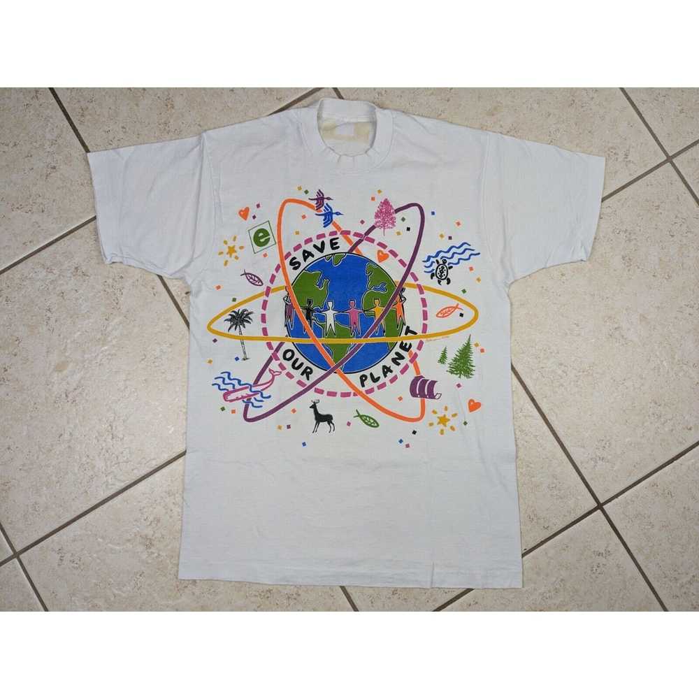 Other Vtg 1989 Save Our Planet Shirt Environmenta… - image 1