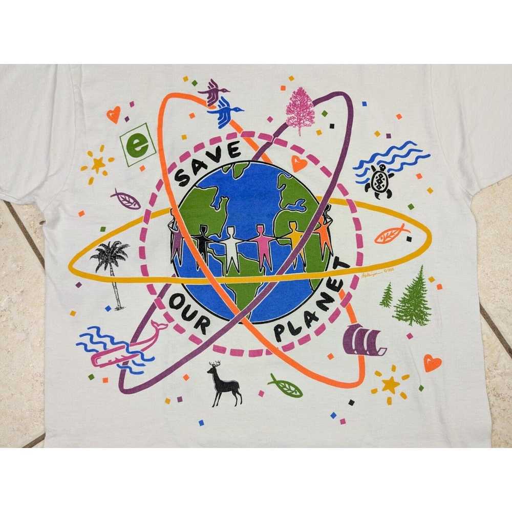 Other Vtg 1989 Save Our Planet Shirt Environmenta… - image 2