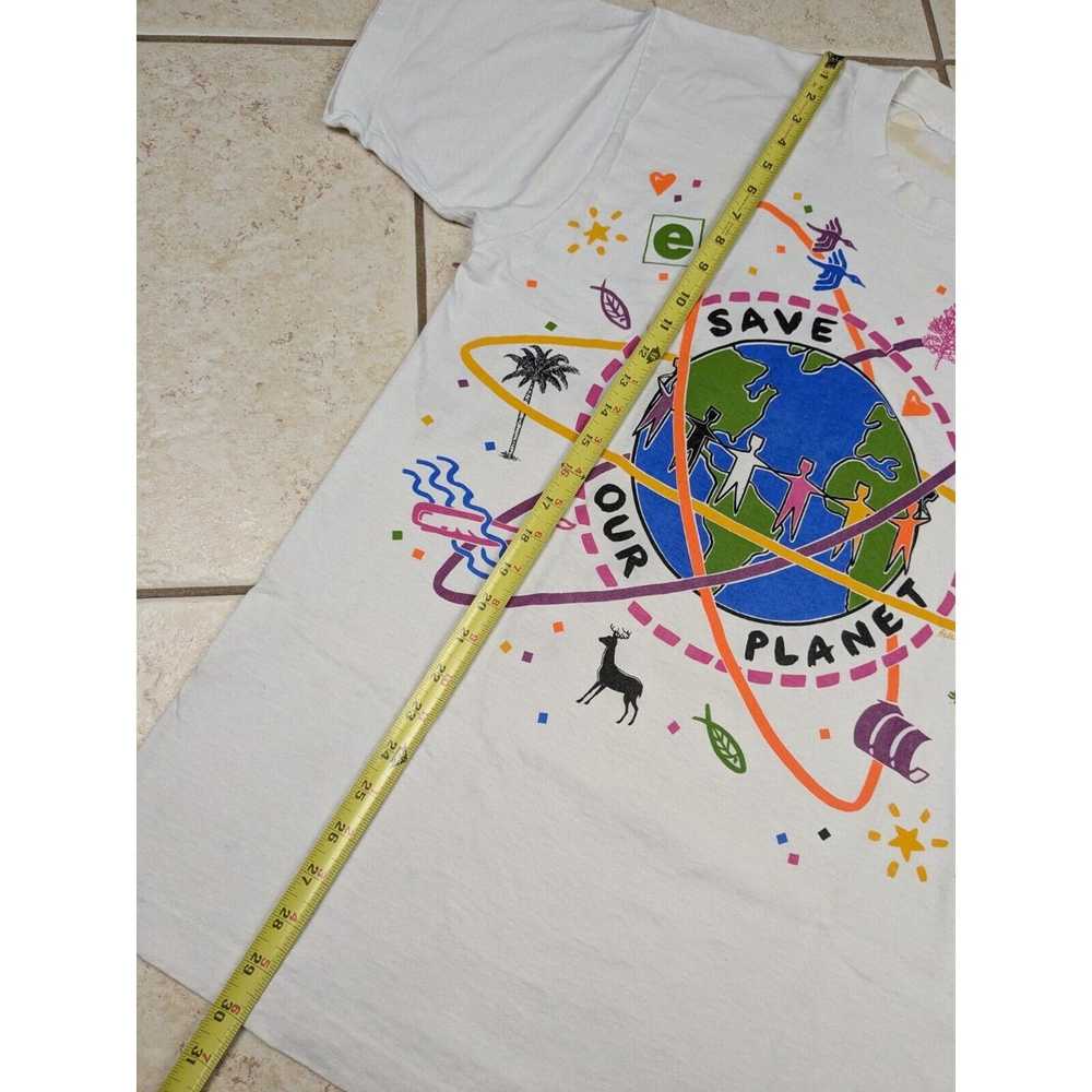 Other Vtg 1989 Save Our Planet Shirt Environmenta… - image 5