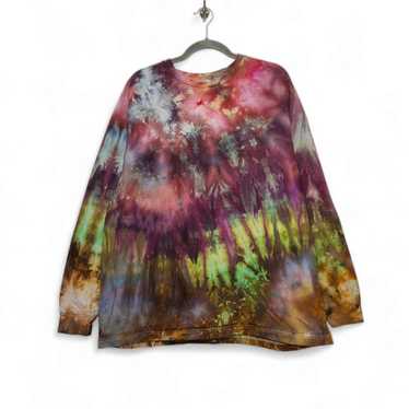 George Custom SNOW Tie Dye Long Sleeve Hippie Gro… - image 1