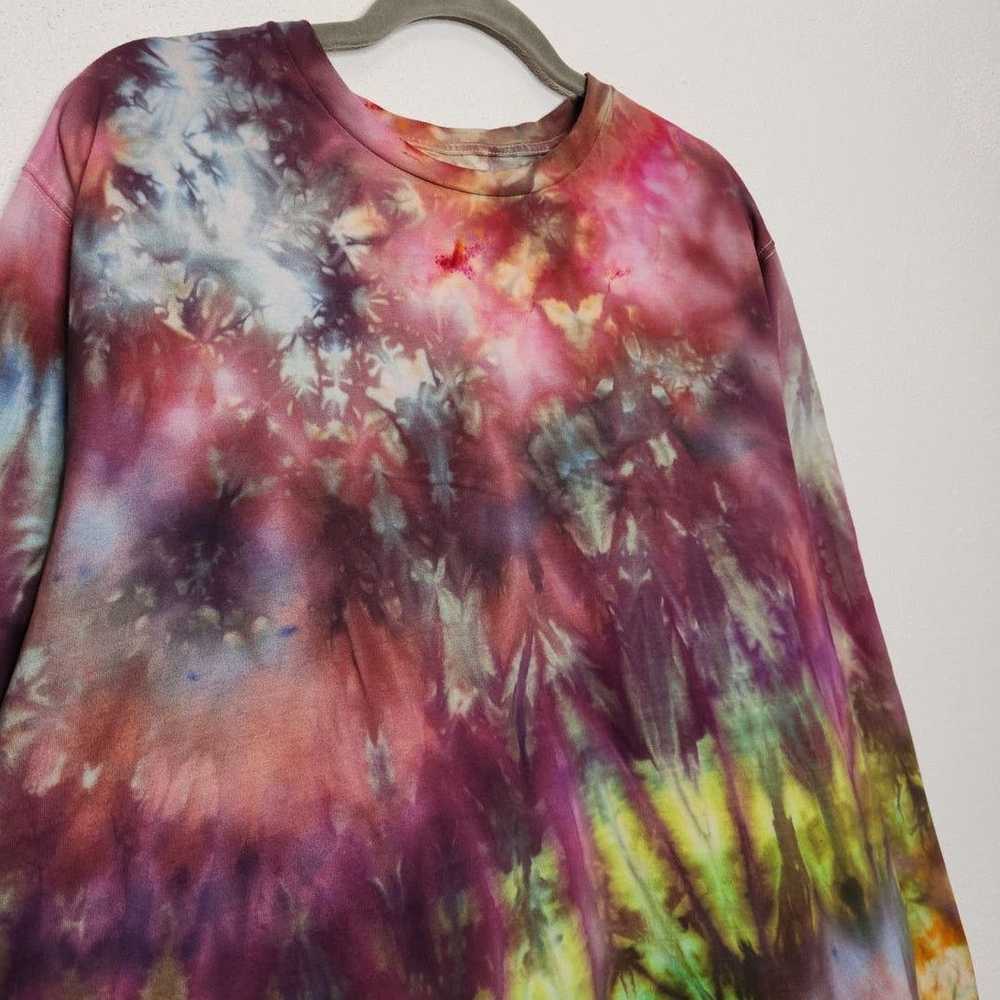 George Custom SNOW Tie Dye Long Sleeve Hippie Gro… - image 3