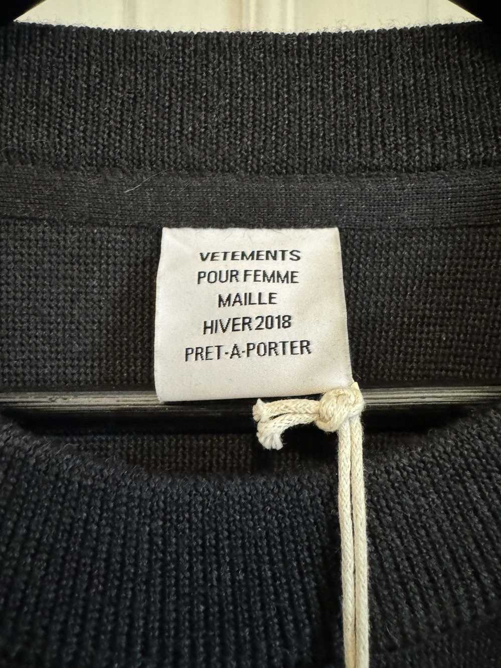 Vetements RARE Vetements fw18 metal tour knit - image 3