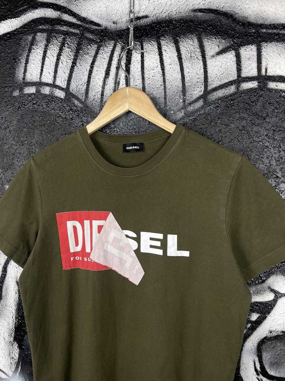 Diesel × Streetwear × Vintage Diesel Box Logo T-S… - image 3