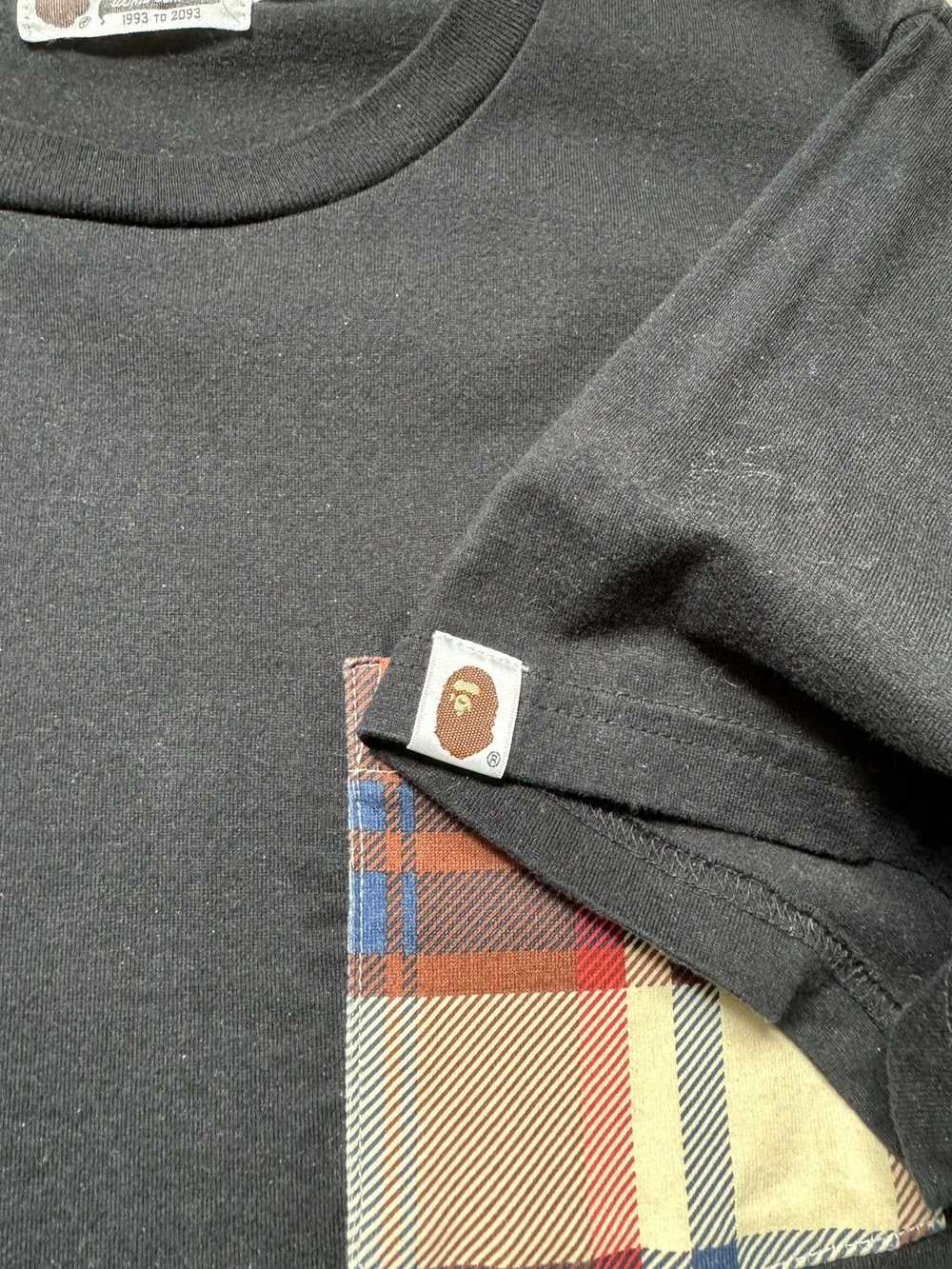 Bape Plaid pocket T-Shirt - image 4