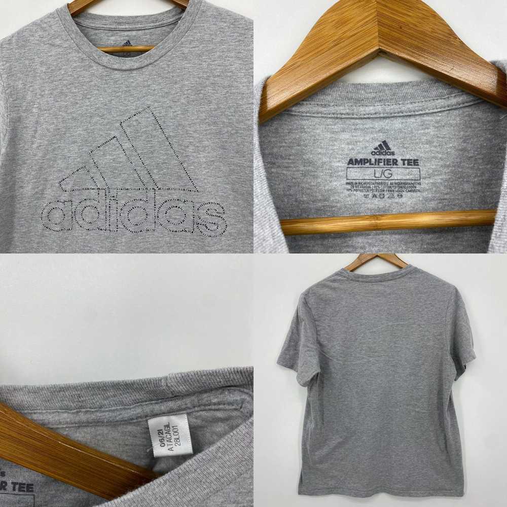 Adidas Adidas T-Shirt Men's L Gray Amplifier Tee … - image 4