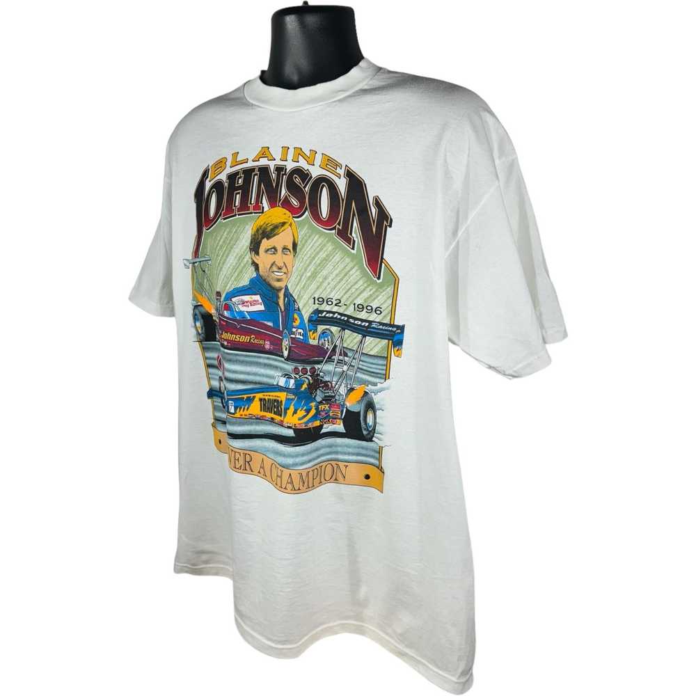 Jerzees Vintage Blaine Johnson NHRA Drag Racing T… - image 4