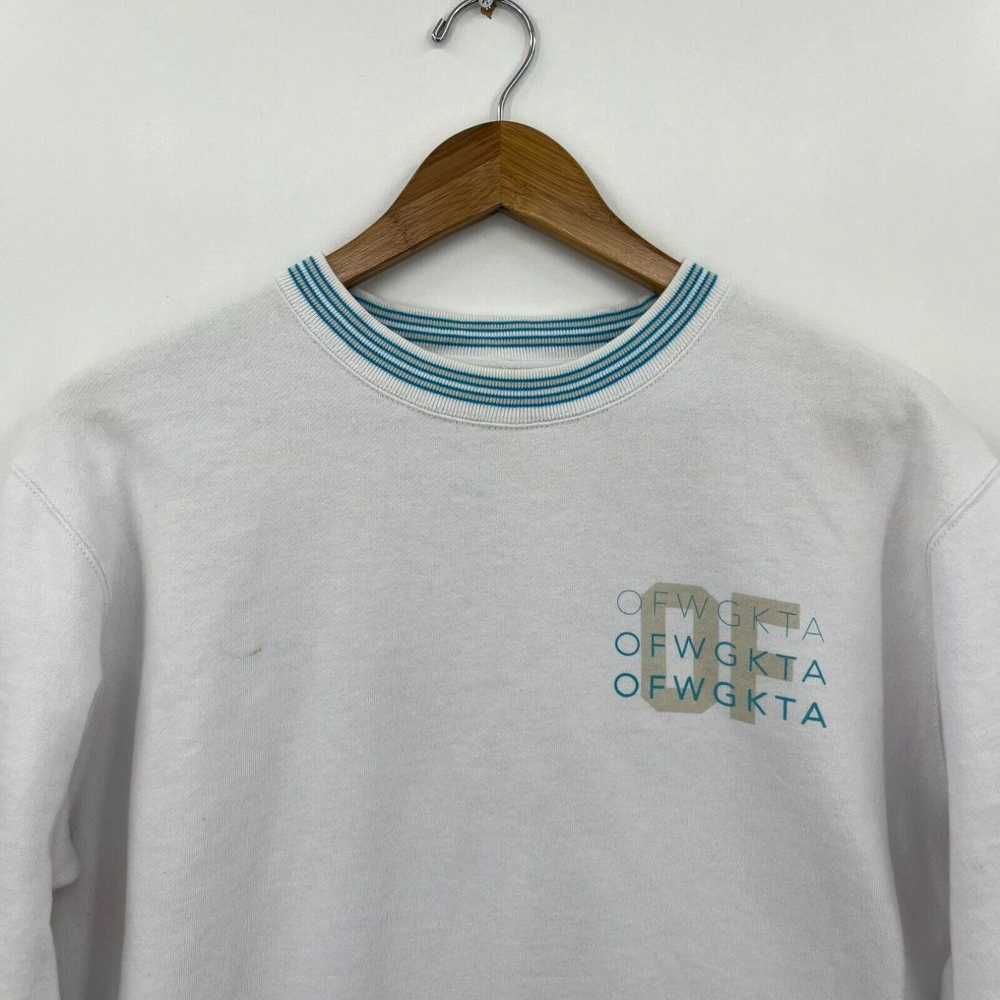 Vintage OFWGKTA Sweatshirt Adult M White Logo Cre… - image 2