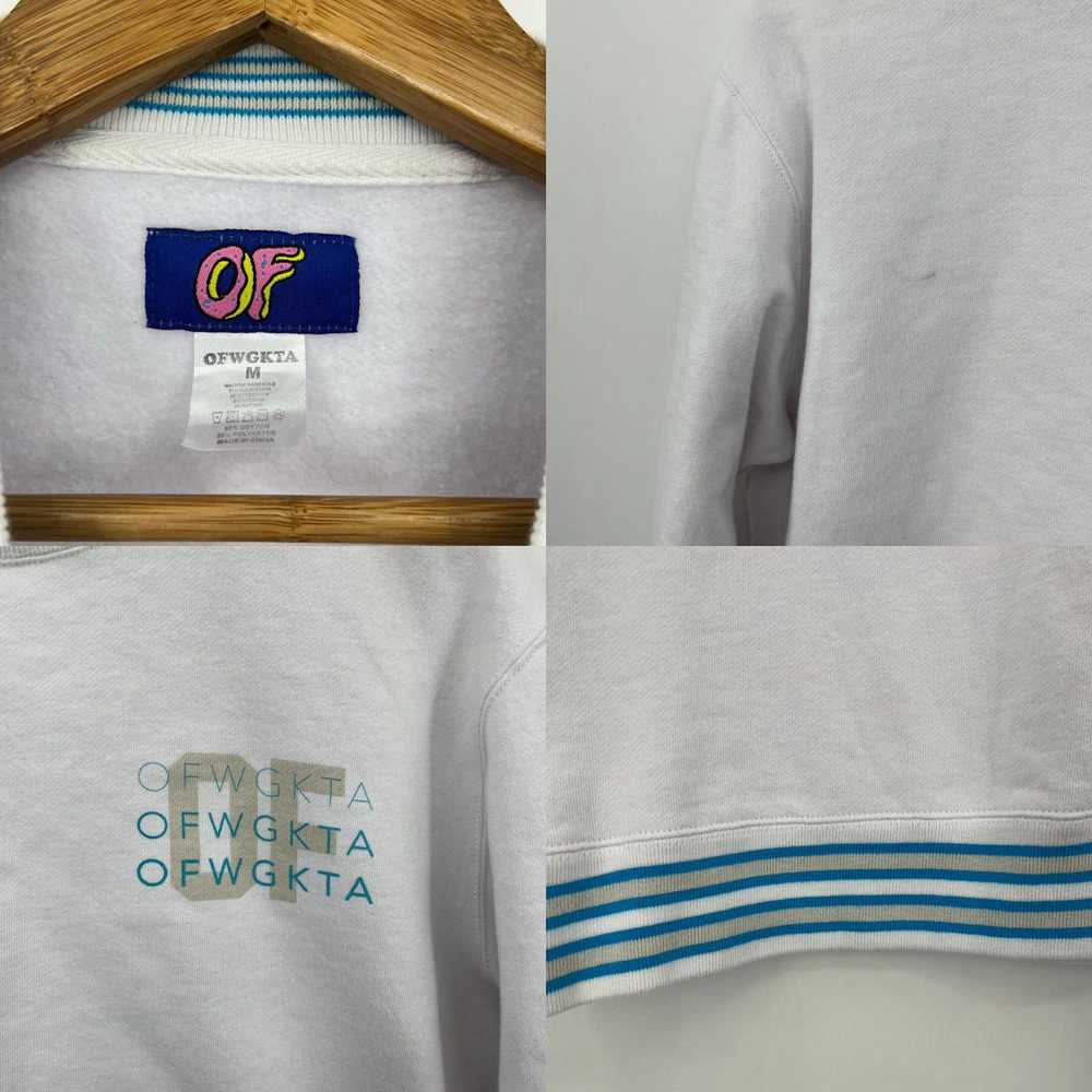 Vintage OFWGKTA Sweatshirt Adult M White Logo Cre… - image 4