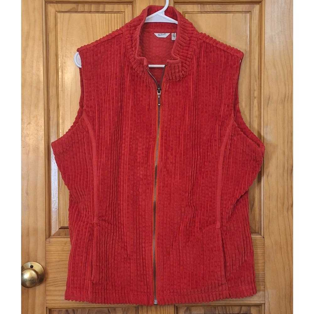 Other Woolrich Vest Women's XL Red Corduroy Gorpc… - image 1