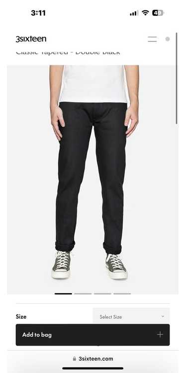 3sixteen 3sixteen Men’s Black Selvedge Denim - image 1