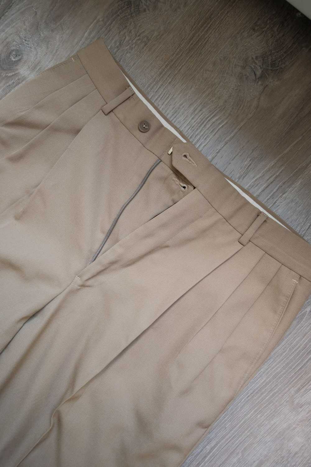 Givenchy Khaki Cropped Double Pleated Givenchy Pa… - image 2