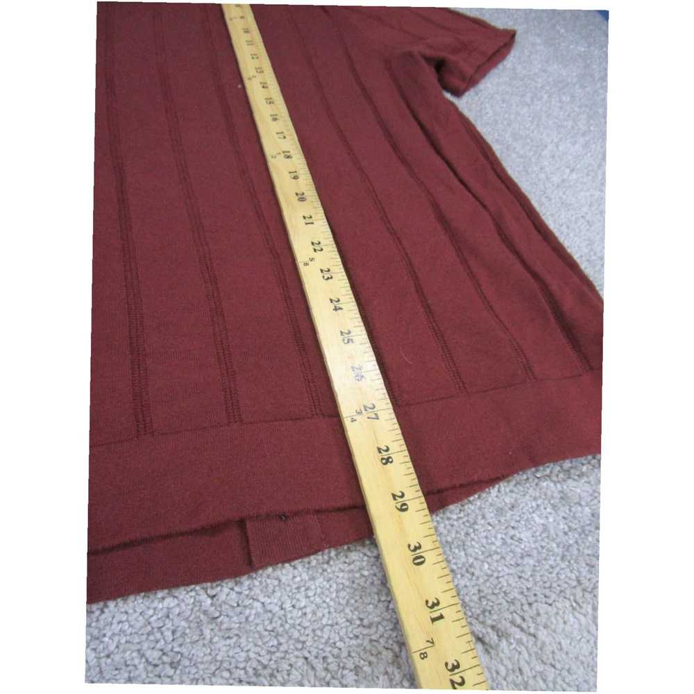 Todd Snyder Luxurious Burgundy Red Merino Wool Kn… - image 4