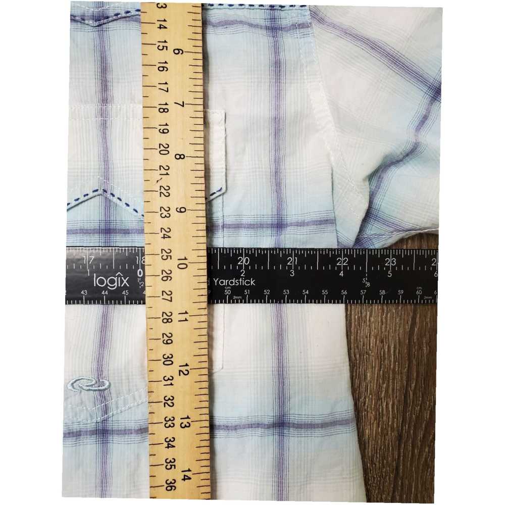 Roper Authentic Blue Plaid Patterned 100 Percent … - image 5