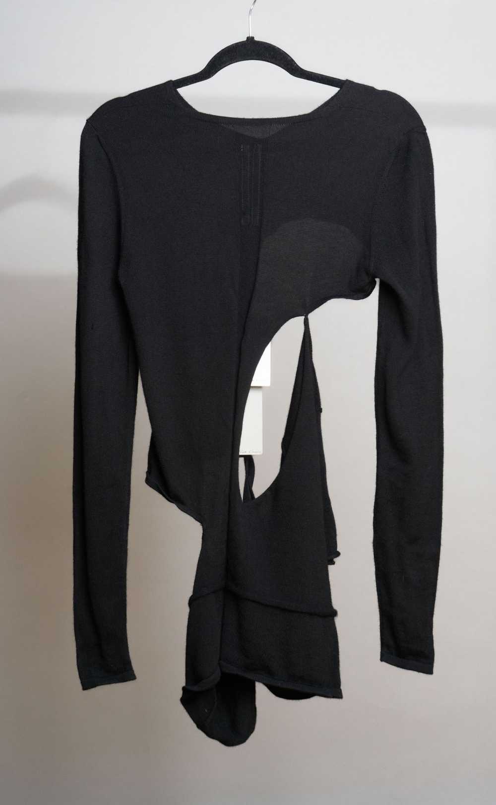 Rick Owens Rick Owens Black Cut-Out SISYPHUS FW18… - image 4