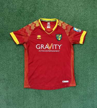 Errea × Soccer Jersey Norwich City Soccer Jersey … - image 1