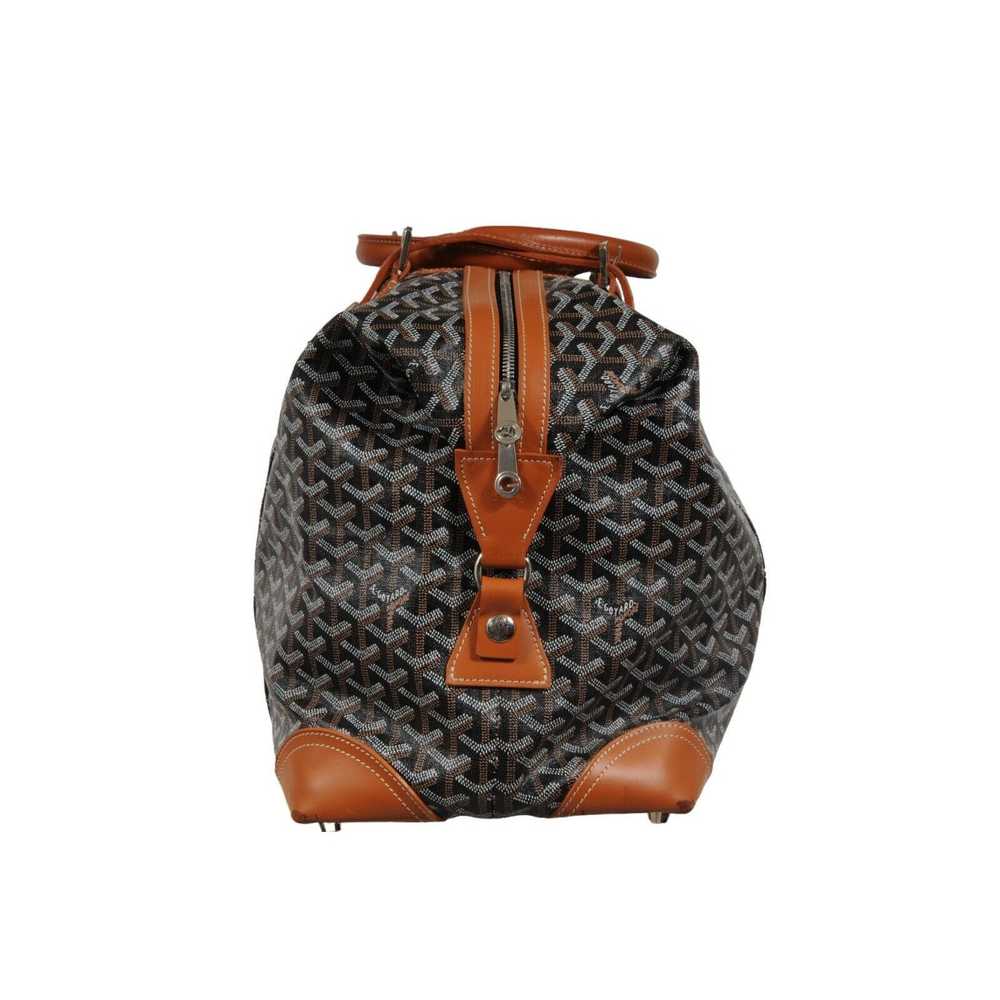 Goyard Boeing 45 Black Brown Leather Duffle Trave… - image 10