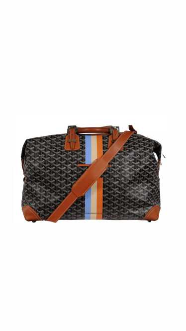 Goyard Boeing 45 Black Brown Leather Duffle Trave… - image 1