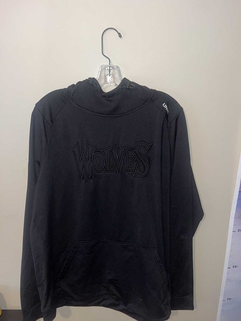 Vintage UNRL Jet Black Timberwolves Hoodie - image 1