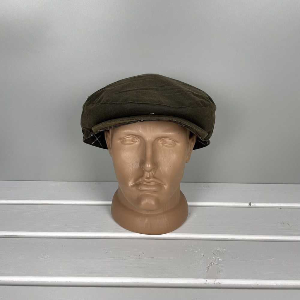 Barbour × Waxed Barbour Waxed Flat Cap Hat - image 2