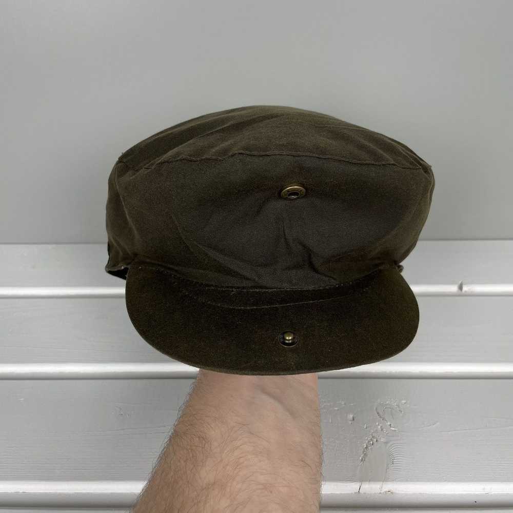 Barbour × Waxed Barbour Waxed Flat Cap Hat - image 8