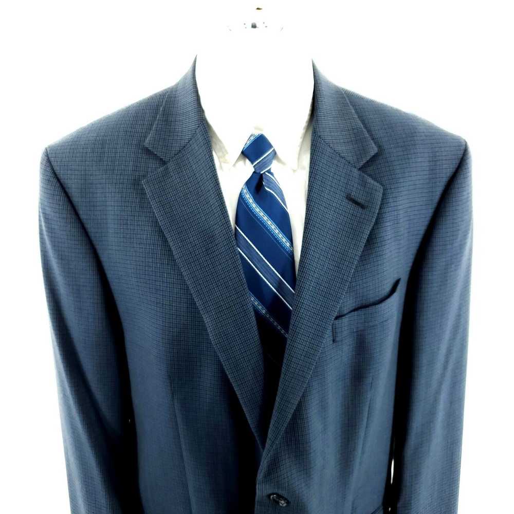 Nautica Nautica Wool 2 Button Sport Coat 44L Blue… - image 1