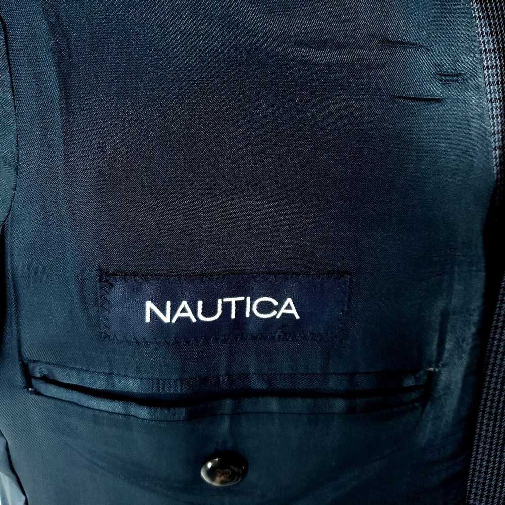 Nautica Nautica Wool 2 Button Sport Coat 44L Blue… - image 7