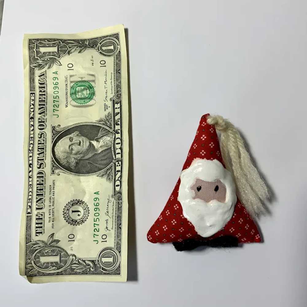 Adorable Handmade Christmas Santa Shaped Tree Bro… - image 2