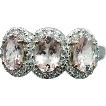 Sterling Silver Morganite Ring