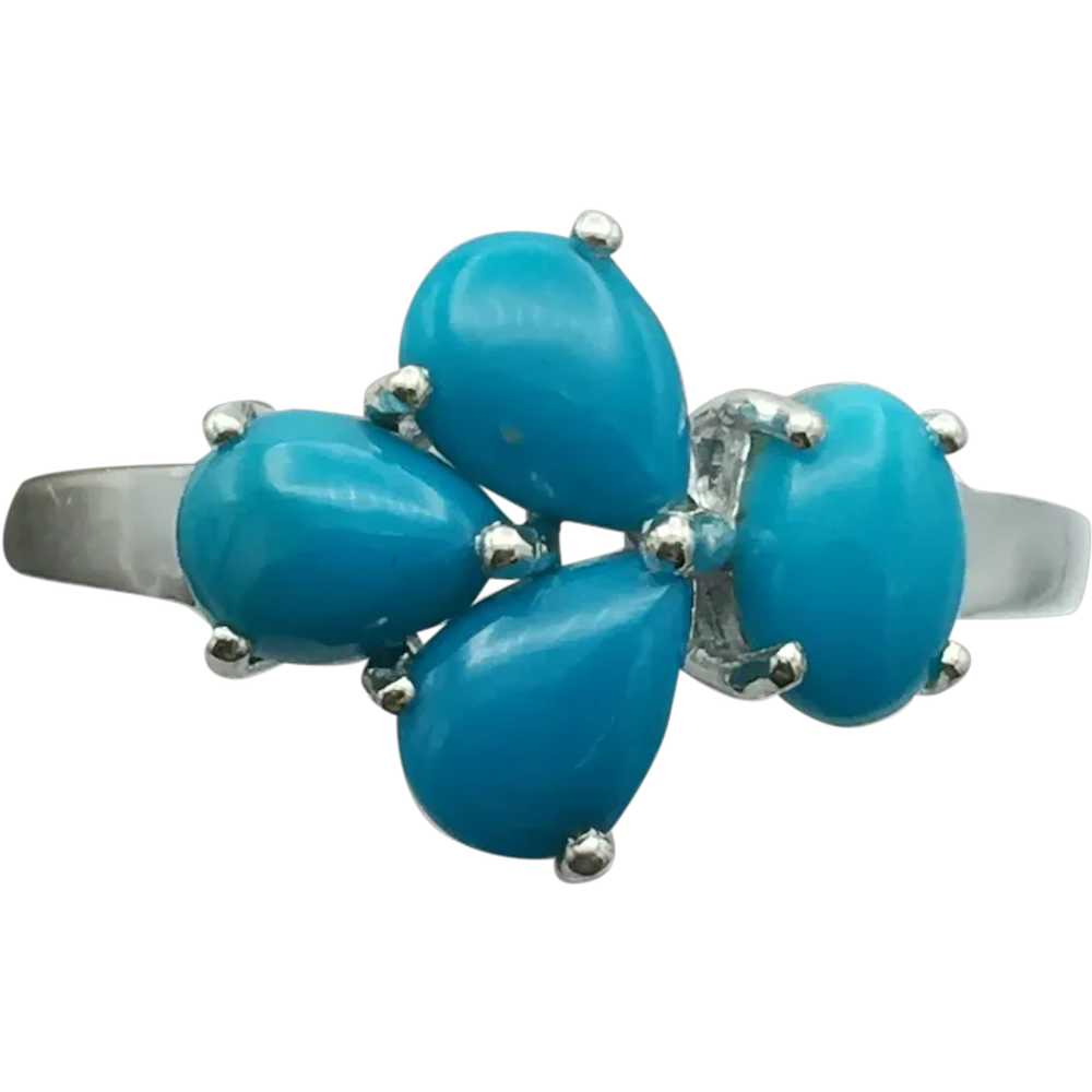 Sterling Silver Turquoise Ring - image 1