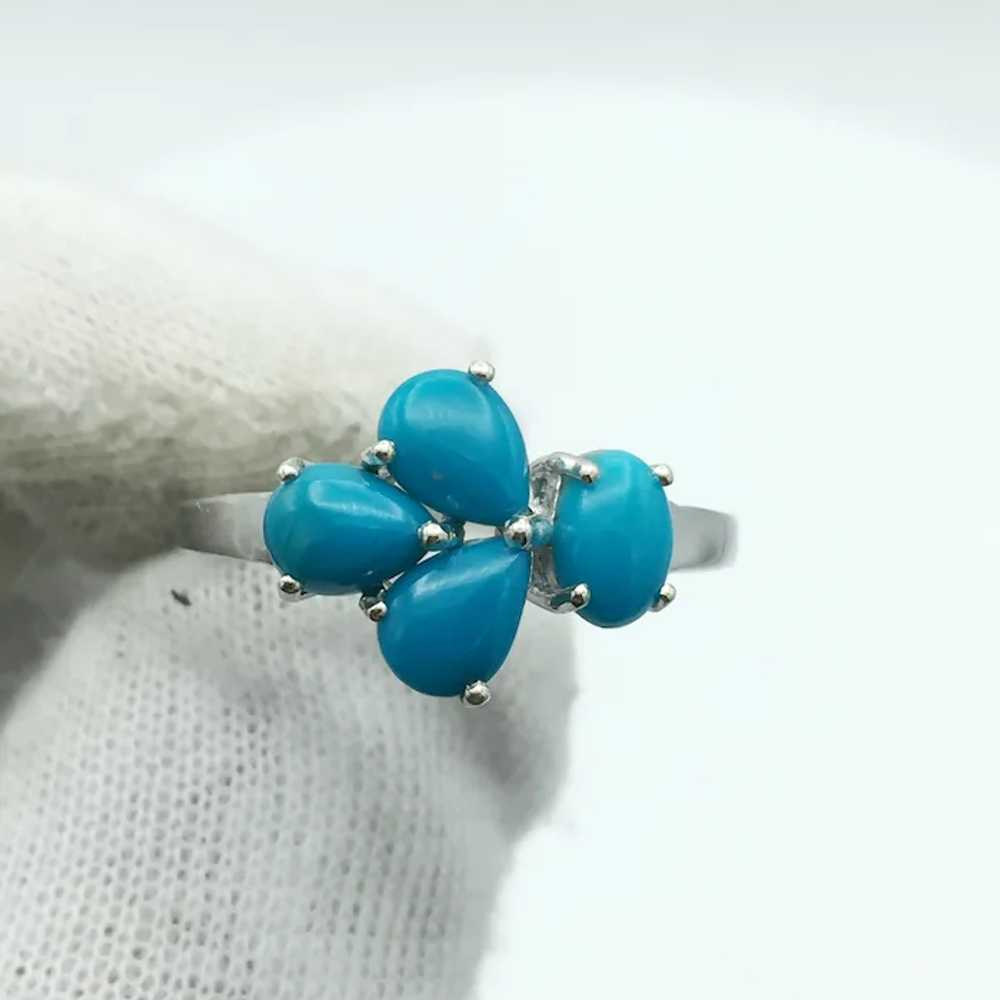 Sterling Silver Turquoise Ring - image 6