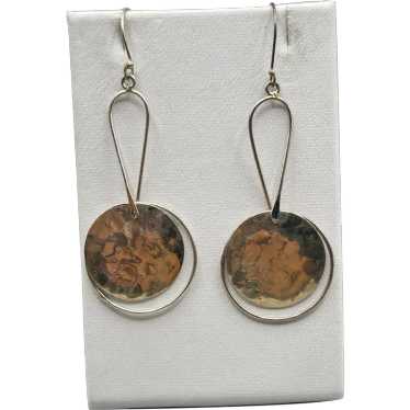 Sterling Silver 925 Dangles Earrings Pierced Long… - image 1