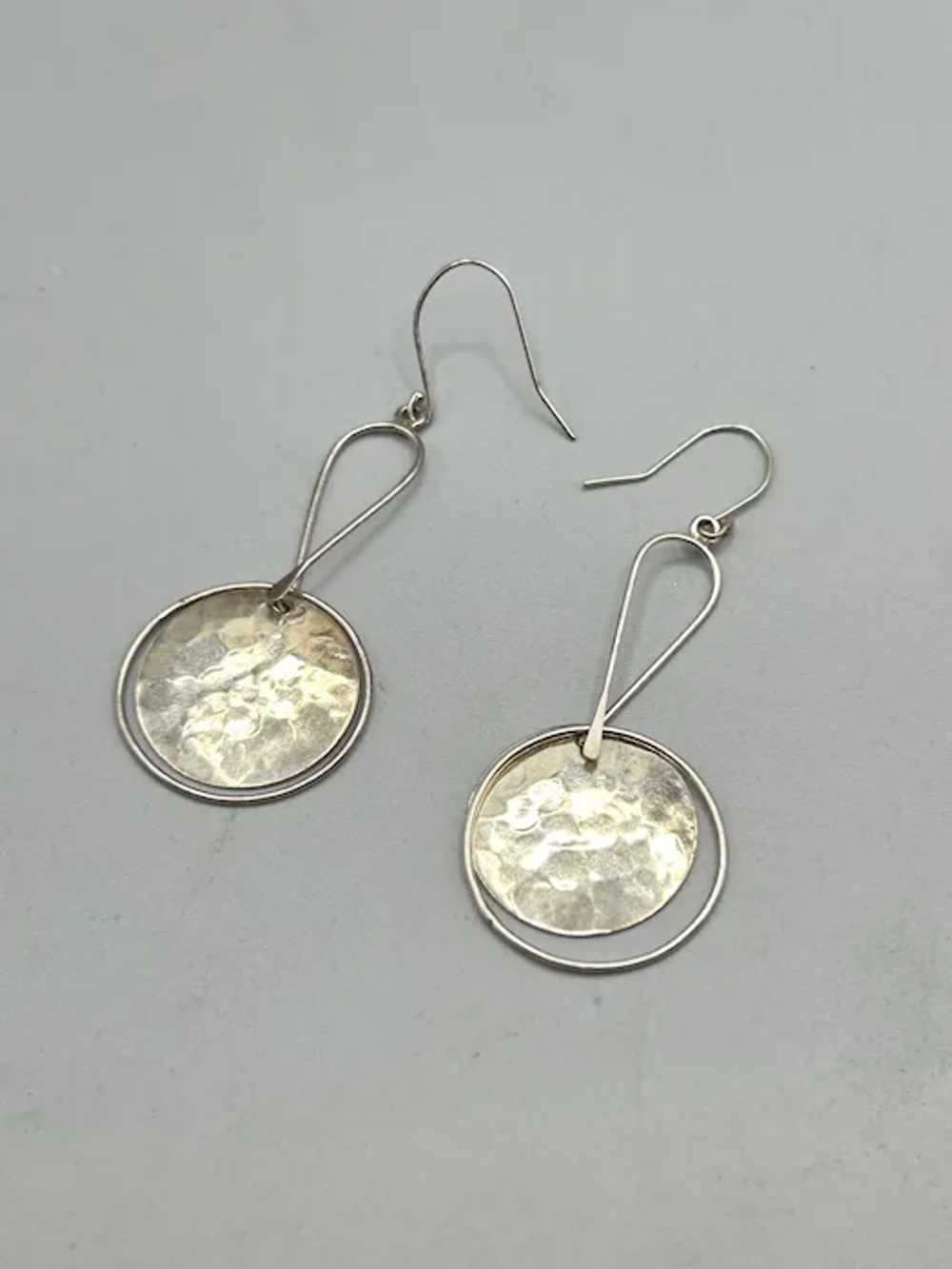 Sterling Silver 925 Dangles Earrings Pierced Long… - image 5