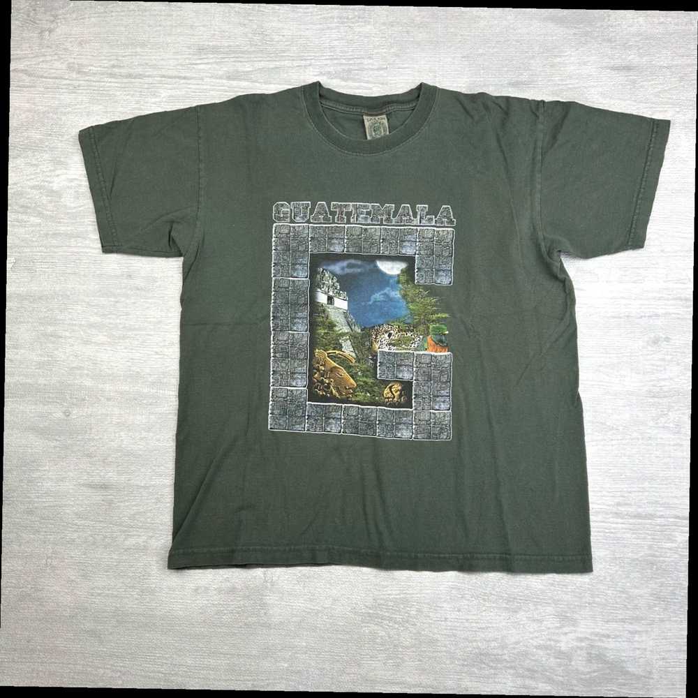 Vintage Vintage Guatemala Shirt Adult Large Green… - image 2