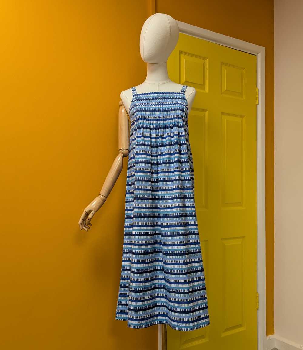 Deadstock 1970s Marimekko cotton dress and belt -… - image 3