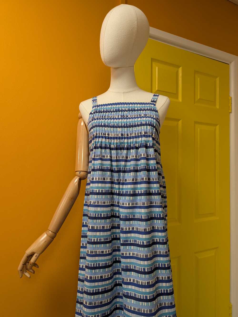 Deadstock 1970s Marimekko cotton dress and belt -… - image 4