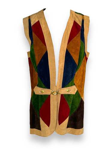 1970s Suede Patchwork Vest