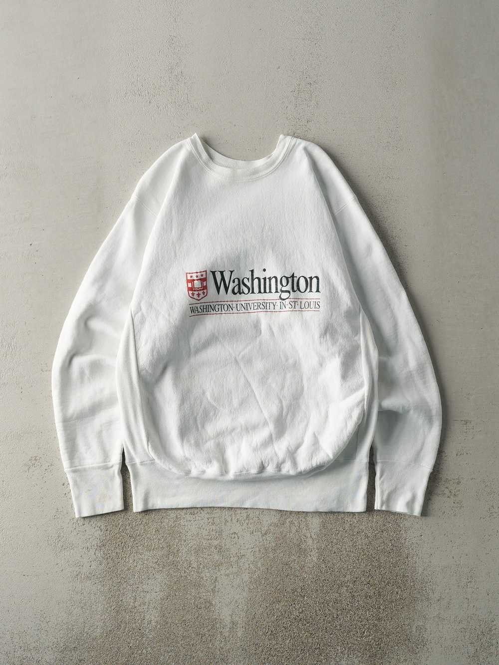 Vintage 90s White Washington University in St Lou… - image 1