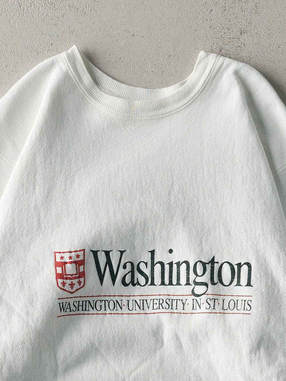 Vintage 90s White Washington University in St Lou… - image 2