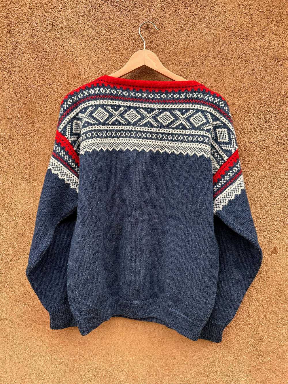 Wool Blend Scandinavian Ski Sweater - image 3