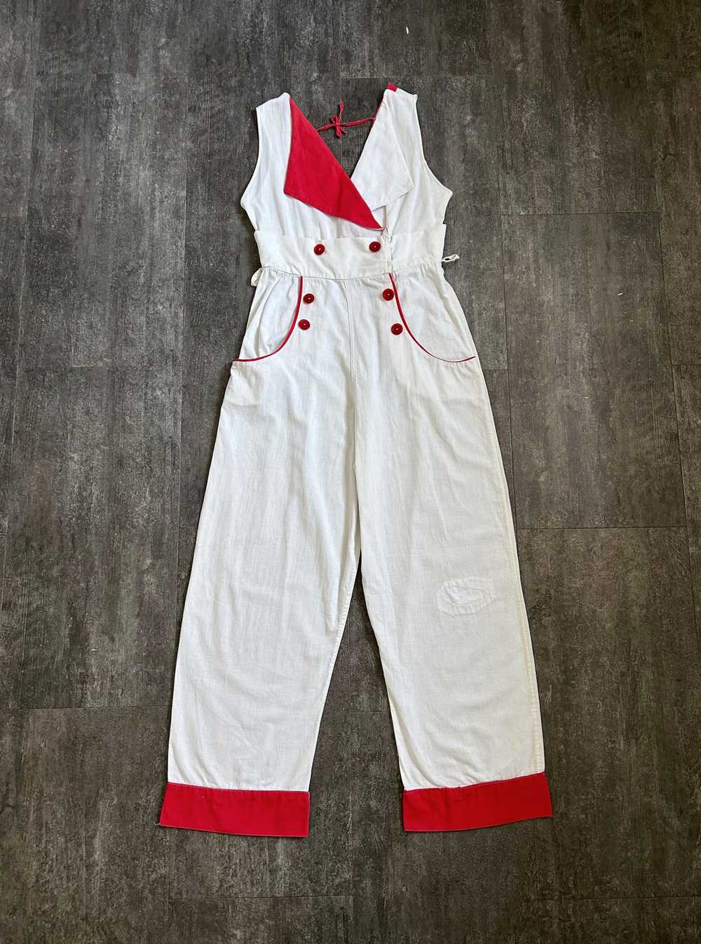 1930s jumpsuit . vintage 30s sportswear . size sm… - image 1